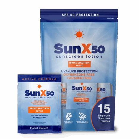 SunX 50+ Pouch - 15/bag