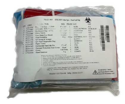 HSB - BloodBorne Pathogen OSHA Spec - Heat Seal Bag