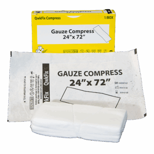 QF Gauze Compress 24" x 72" - 1 Box - Sterile