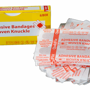 QF Adhesive Bandages Woven Knuckle - 8 Box - Sterile