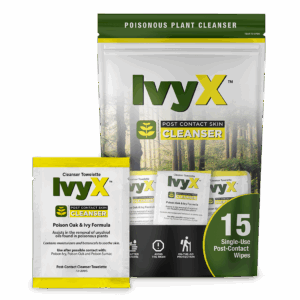 IvyX Post Contact Cleanser Towelettes - 15 Bag