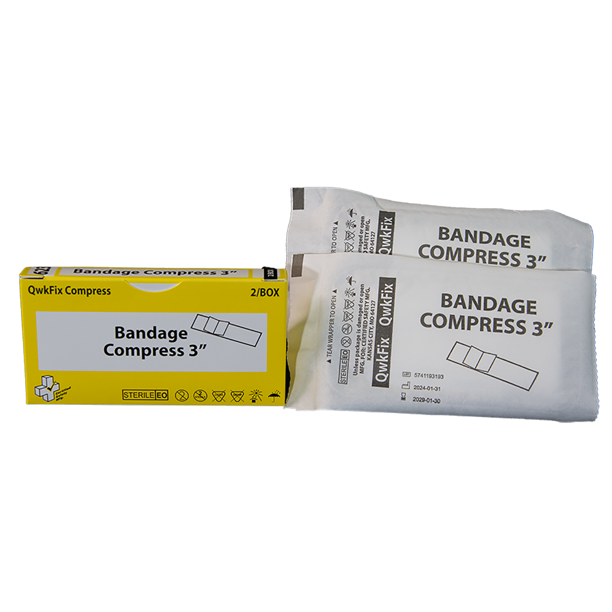 623 QF Bandage Compress 3" 2/Box