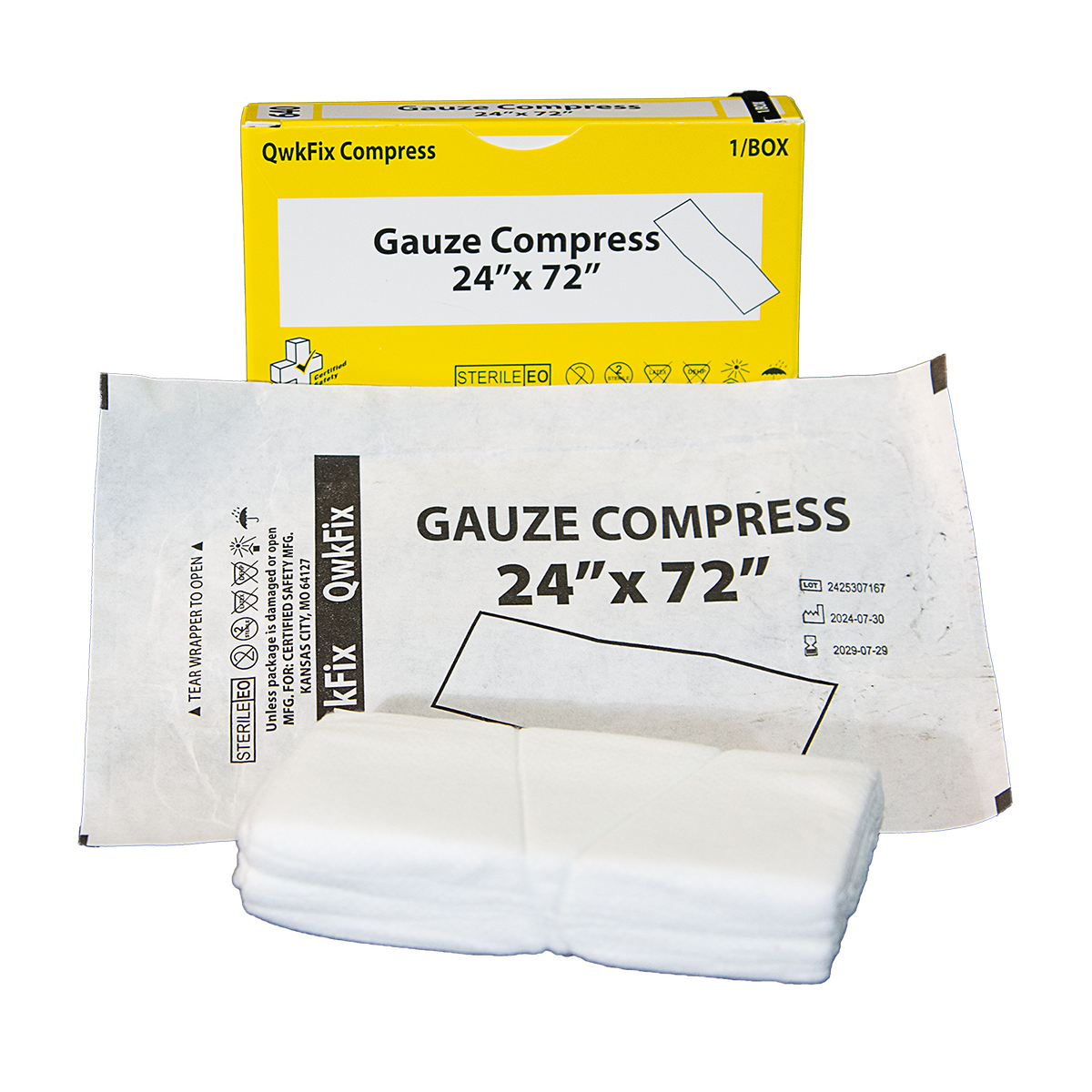 640 QF Gauze Compress 24" x 72"