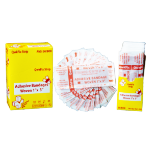 QF Strips 1" x 3" Bandage 50 Box Sterile