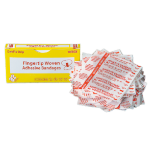 QF Strips Woven Fingertip 10/Box Sterile