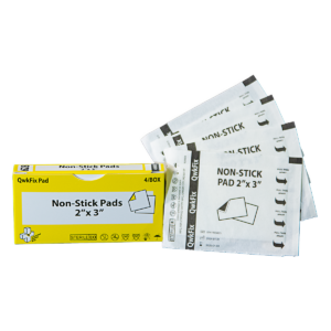 628 QF Non-Stick Pads Sterile 4/Box