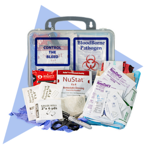 Control The Bleed & Bloodborne Pathogen Combo 16 Poly Clear