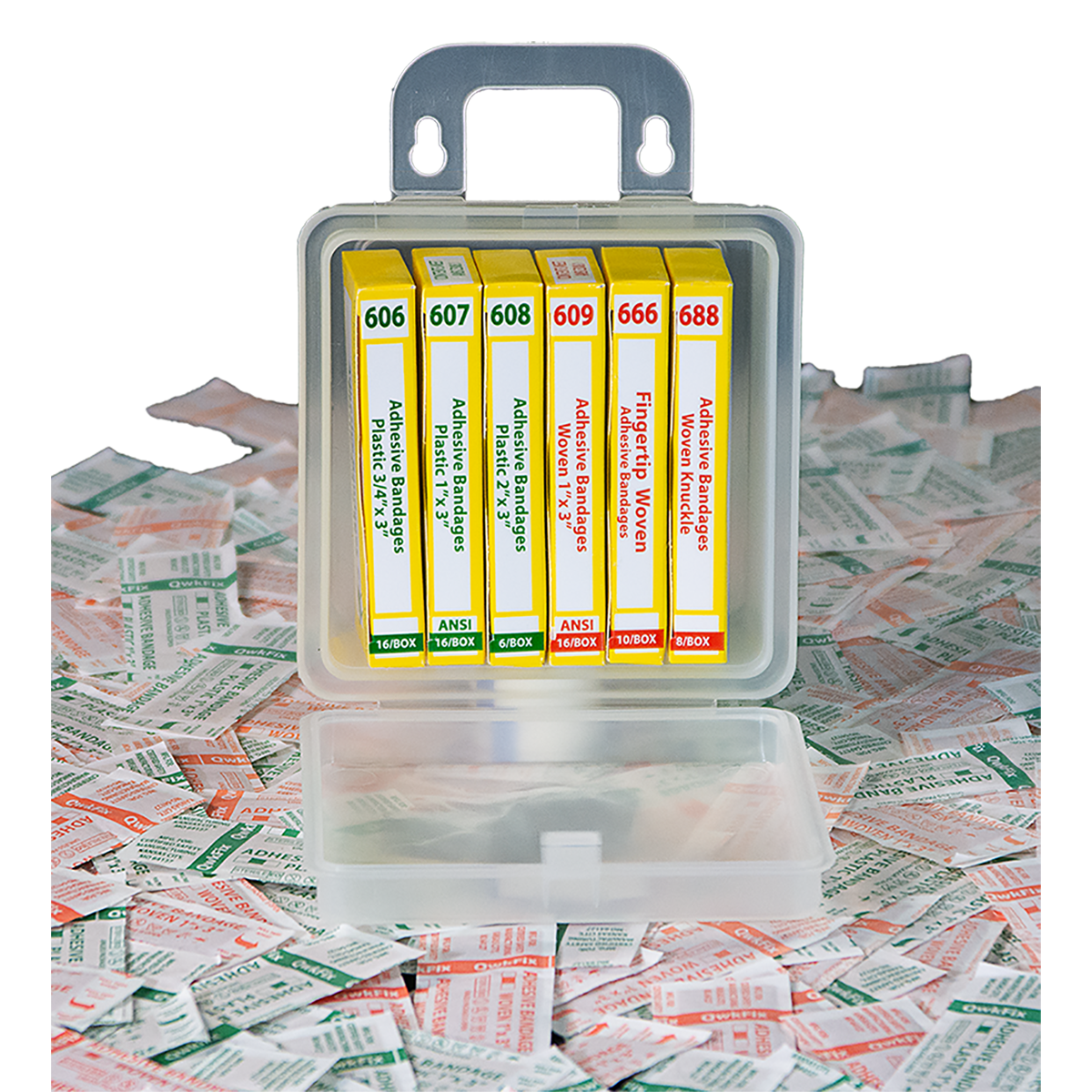 QF Strips Assortment Bandages 6 Poly Clear