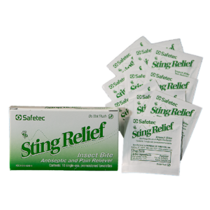 Insect Sting Relief Wipes 1" x 2" - 25 Box