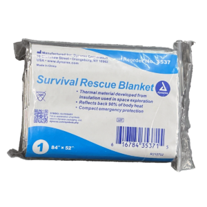 Survival Rescue Blanket 52" x 84" Disposable Mylar
